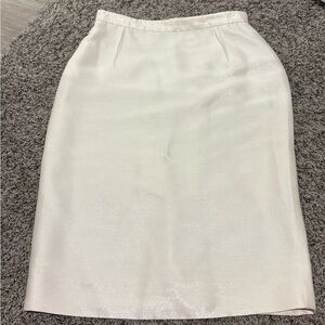 Valentino Beige Pencil Skirt